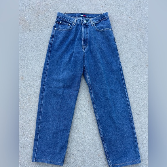 Tommy Hilfiger Other - Vintage Tommy Hilfiger Men's Deep Blue Loose Fit Jeans Size 31/30